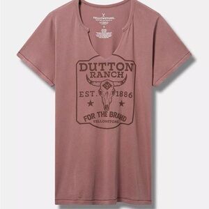 Torrid: Yellowstone Classic Fit Cotton Notch Tee